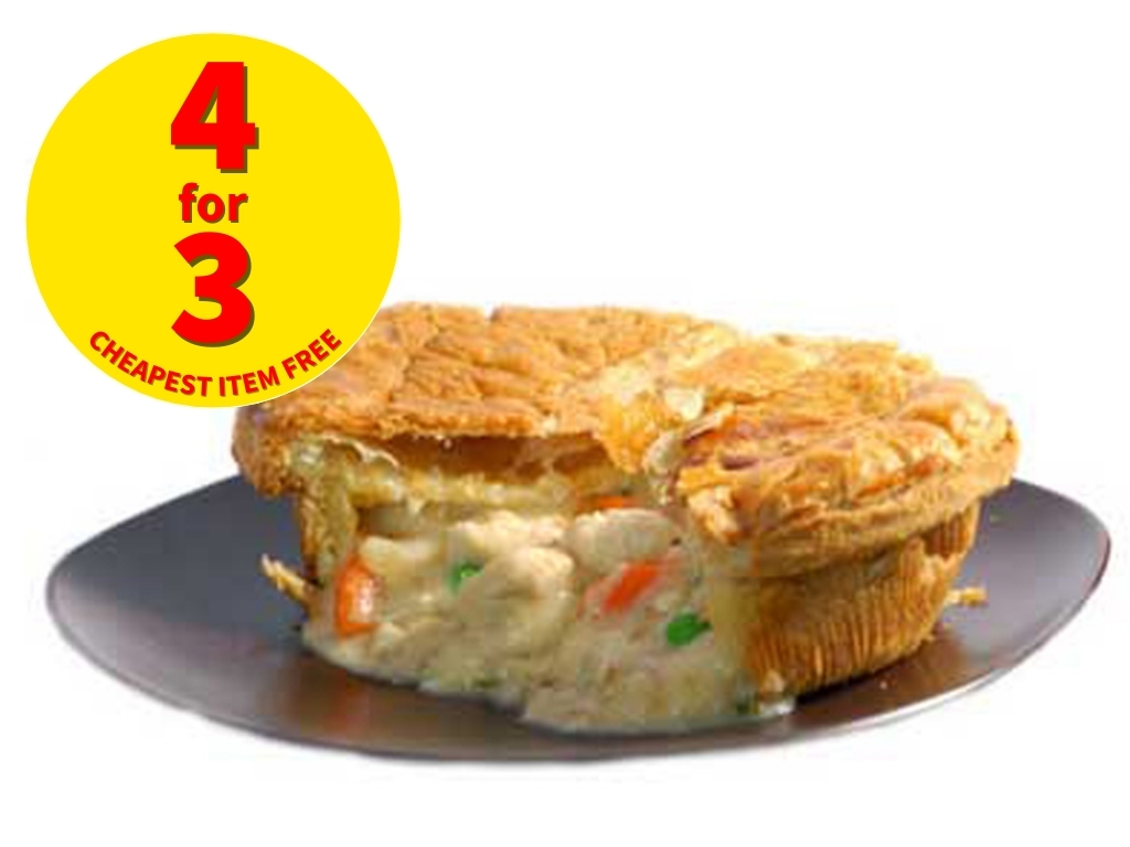 CHICKEN & HAM PIE MIX 1KG PACK