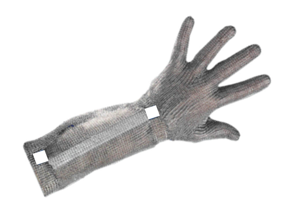 CHAIN MAIL GLOVE WITH FOREARM 5 FINGERS SMALL