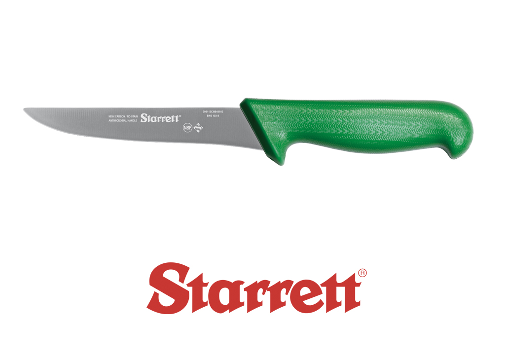 6" BONING KNIFE GREEN STRAIGHT WIDE