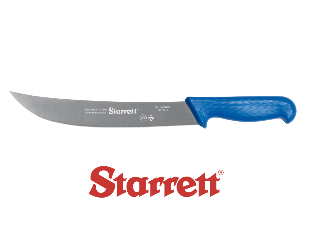 10" STEAK KNIFE BLUE WIDE CURVED