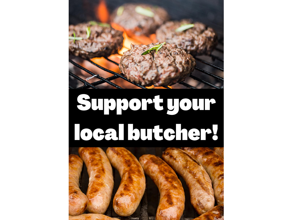 BBQ SUPPORT LOCAL A1 POSTER