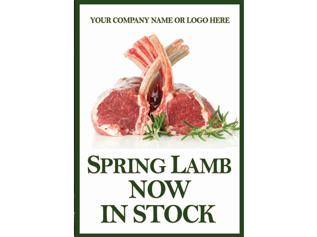 SPRING LAMB POSTER A1 CUSTOMER SPECIFIC