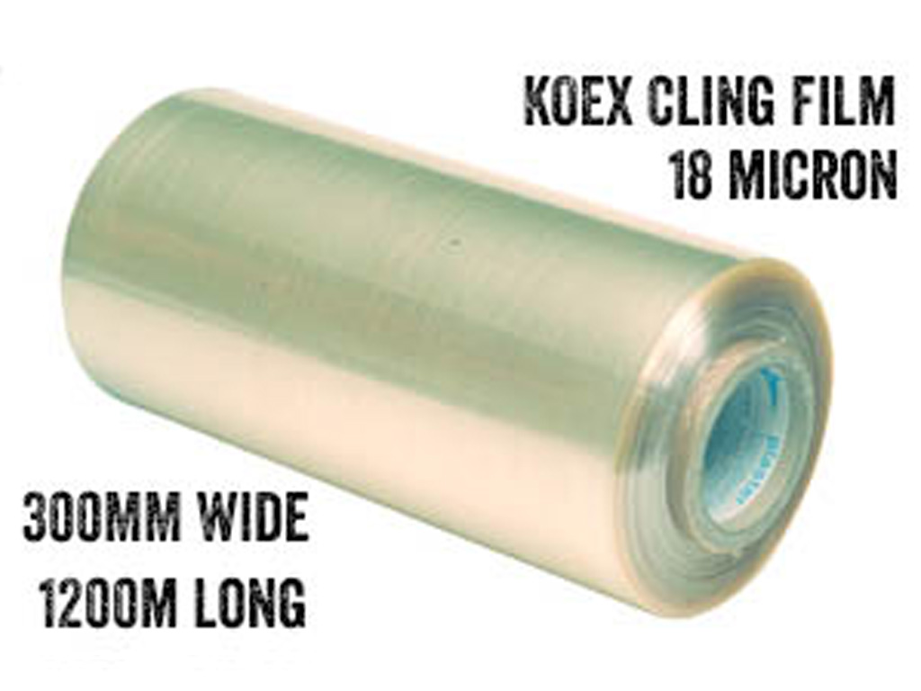 CLING FILM KOEX 300MM x 1200M 18 MICRON