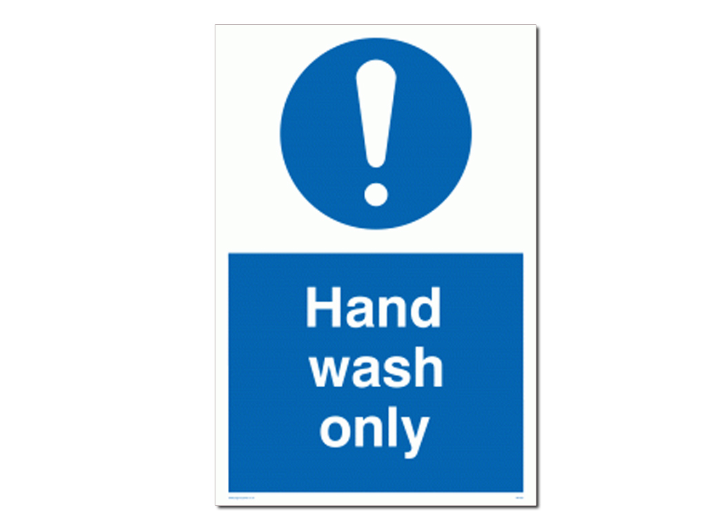 HAND WASH ONLY A4 WALL STICKER