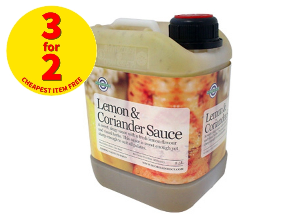 LEMON & CORIANDER SAUCE 2.5KG BOTTLE