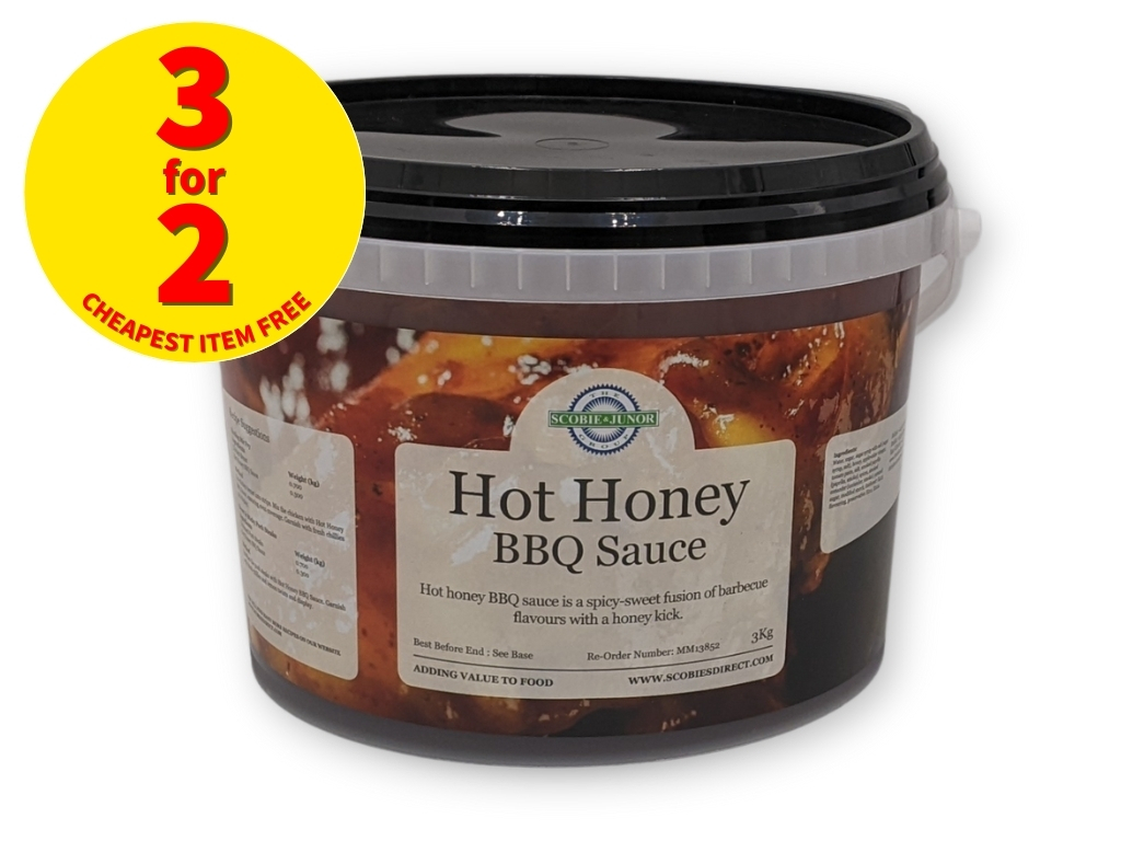 HOT HONEY BBQ SAUCE 3KG PAIL