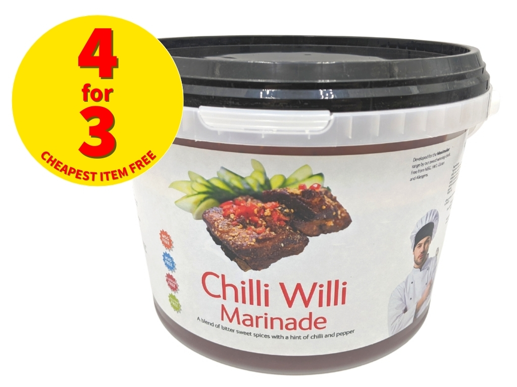 CHILLI WILLI MARINADE 3KG PAIL