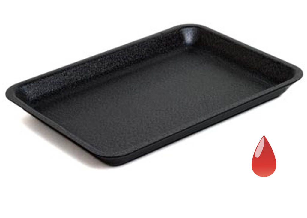 18D BLACK EPS TRAY ABSORBENT 1080/PACK