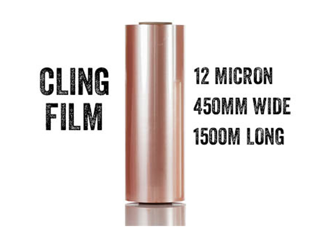 CLING FILM 450MM 12 MICRON 1500MTR/ROLL