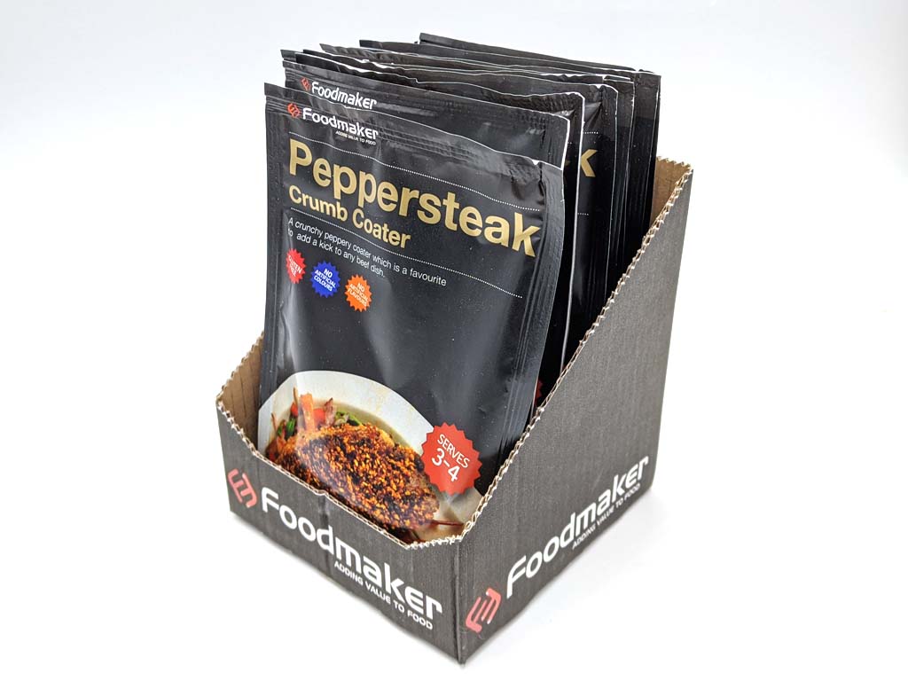 Pepper Steak Crumb Coater 12 X 30G Sachets