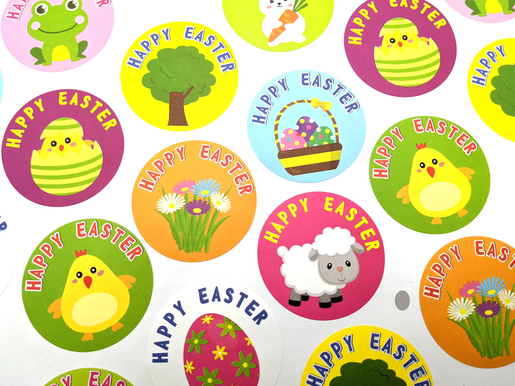 EASTER STICKERS 200 PER ROLL