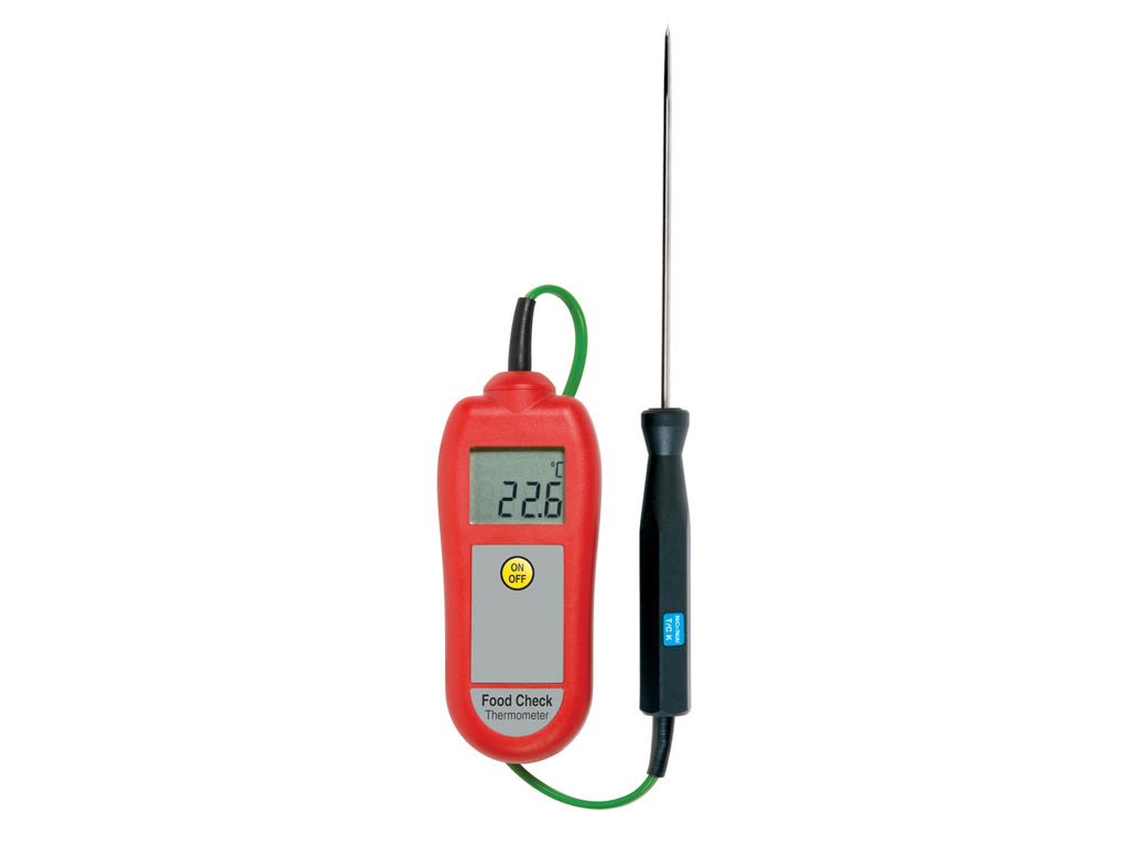 FOOD CHECK THERMOMETER AND PROBE RED