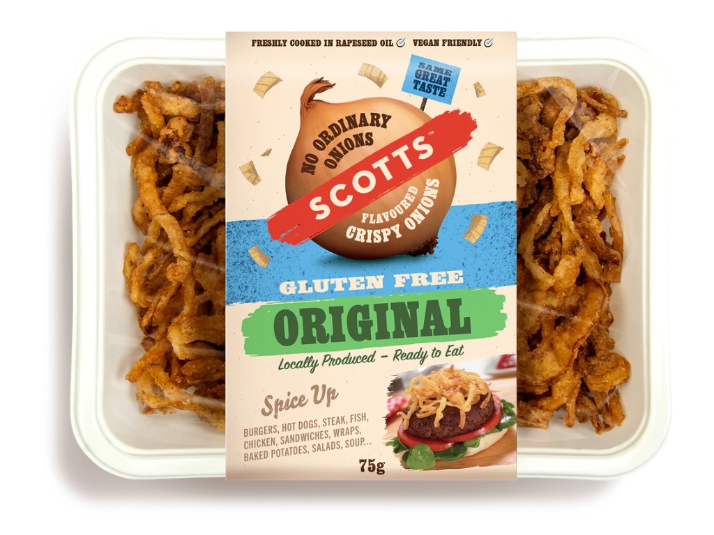 CRISPY ONIONS - GF ORIGINAL. 12X75G PACKS