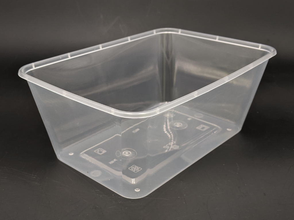 Microwaveable Container & Lid 1000CC  250 Per Box