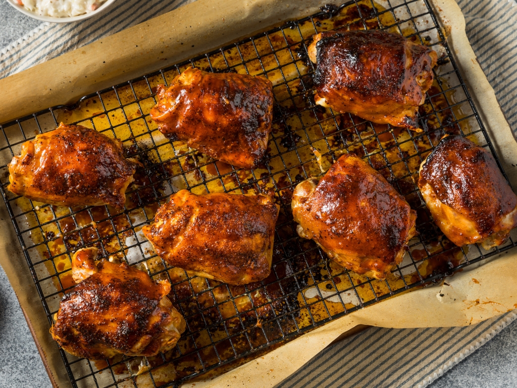 Black Garlic Marinated Chicken Thighs